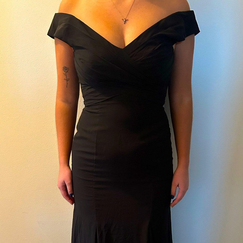 Black evening gown